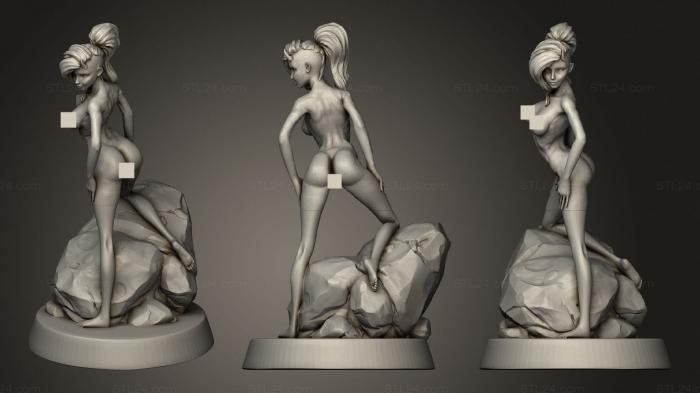 Статуэтки девушки (Камбион, STKGL_0674) 3D модель для ЧПУ станка